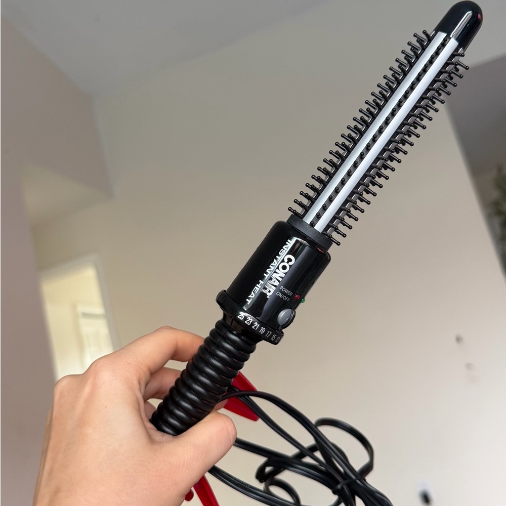 Conair Instant Heat Curling Iron Brush 3/4” Barrel 25 Heat Black